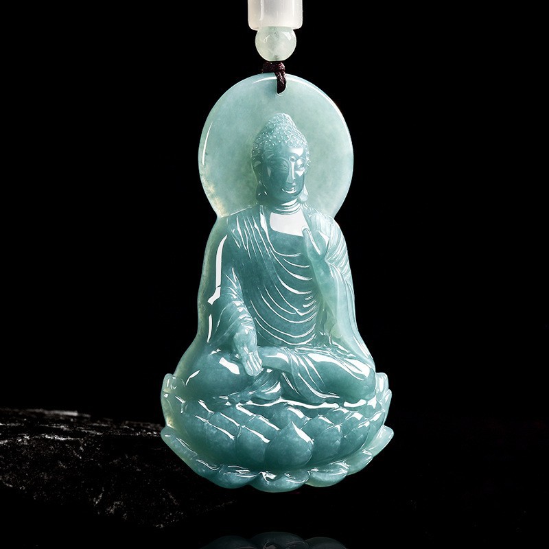 Jewelry & Watches Bench - Collana con Pendente Buddha in Giadeite