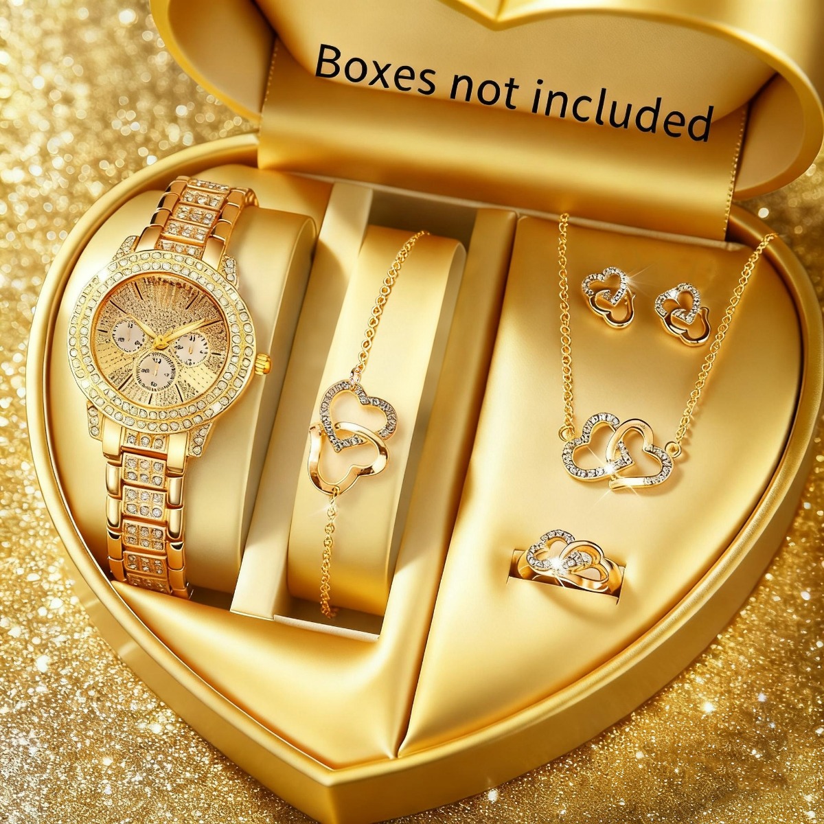 Mystery Jewelry Jar Watches - 6 pezzi di lusso strass orologio