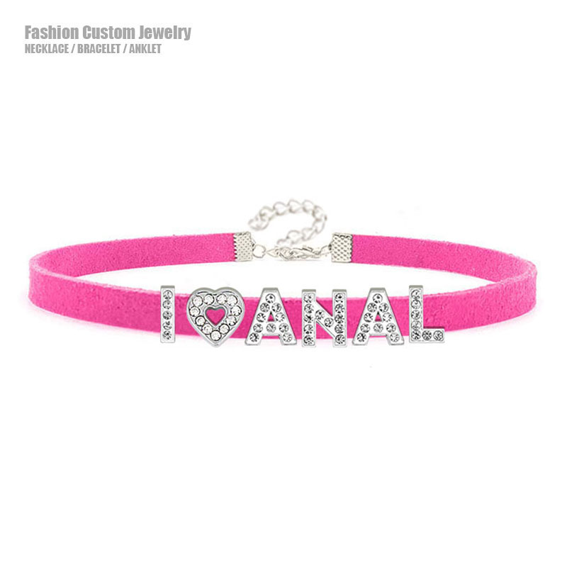 Crystal Choker Necklace - Lettere di strass calde sexy I