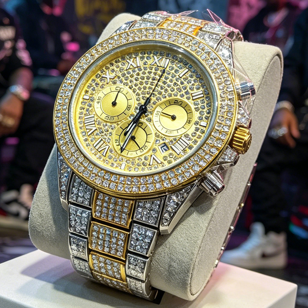 Jewelry And Watches Luxury Brand - Orologio al Quarzo Hip Hop Iced