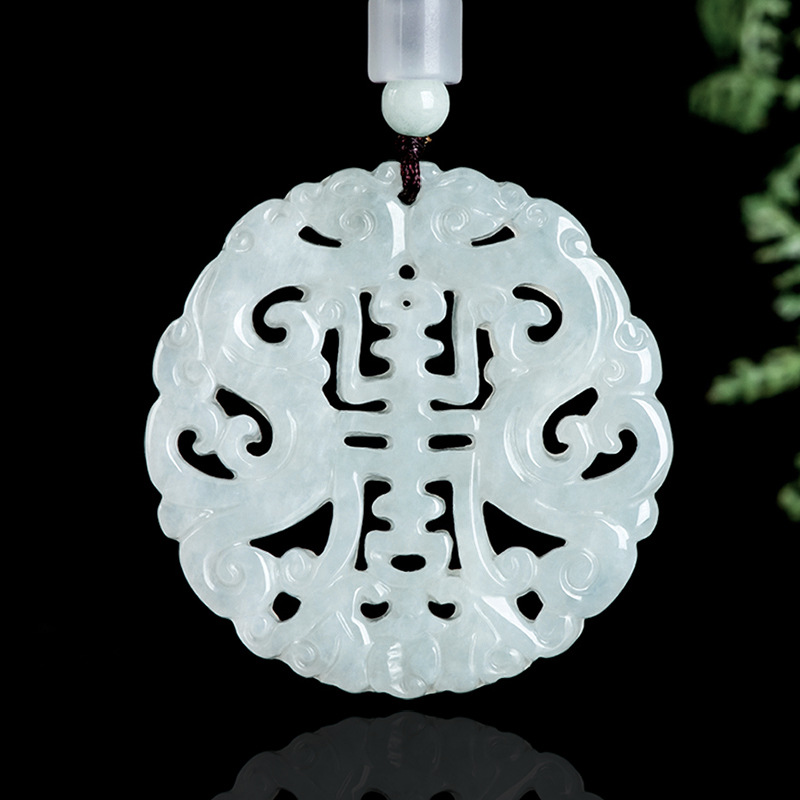 Jewelry & Watches Bench - Collana con Pendente Drago in Giadeite