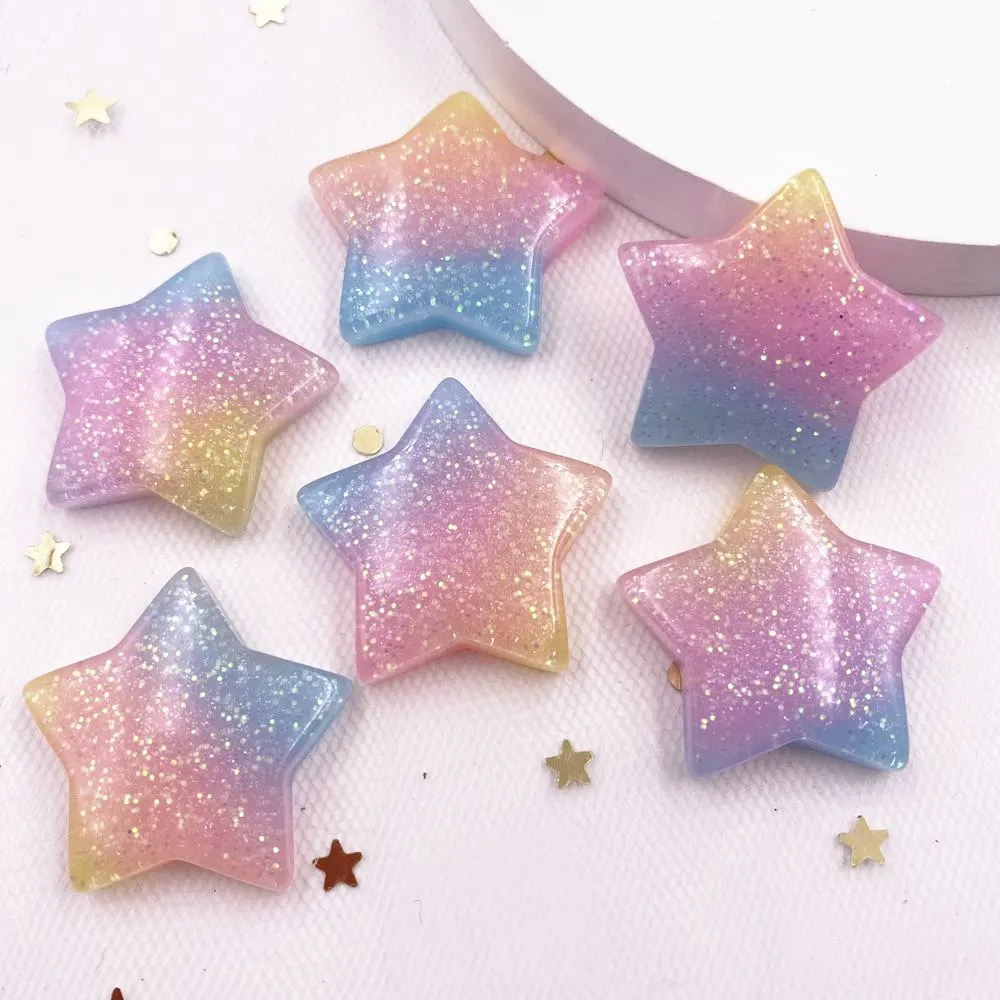 Paradise Jewelry & Watches Llc - 10 PZ Glitter Kawaii Resina Colorata