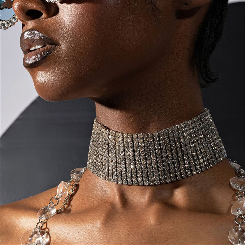 Crystal Choker Necklace - Collana Per Le Donne Collana di