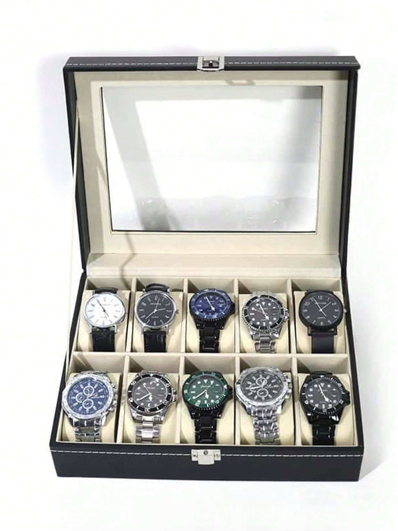 Mystery Jewelry Jar Watches - Scatola Porta Orologi in Pelle con