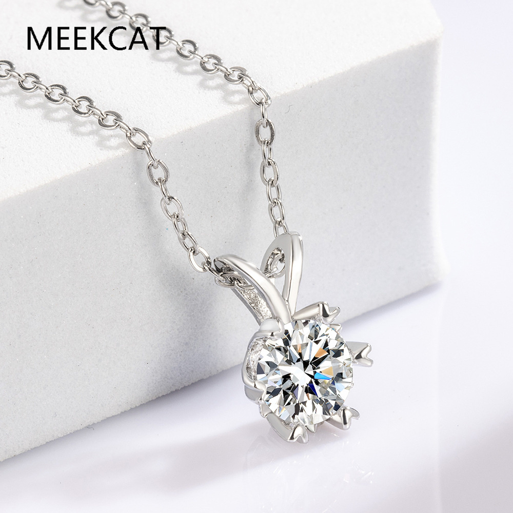 Crystal Choker Necklace - Collana Halo in Moissanite per Donne,