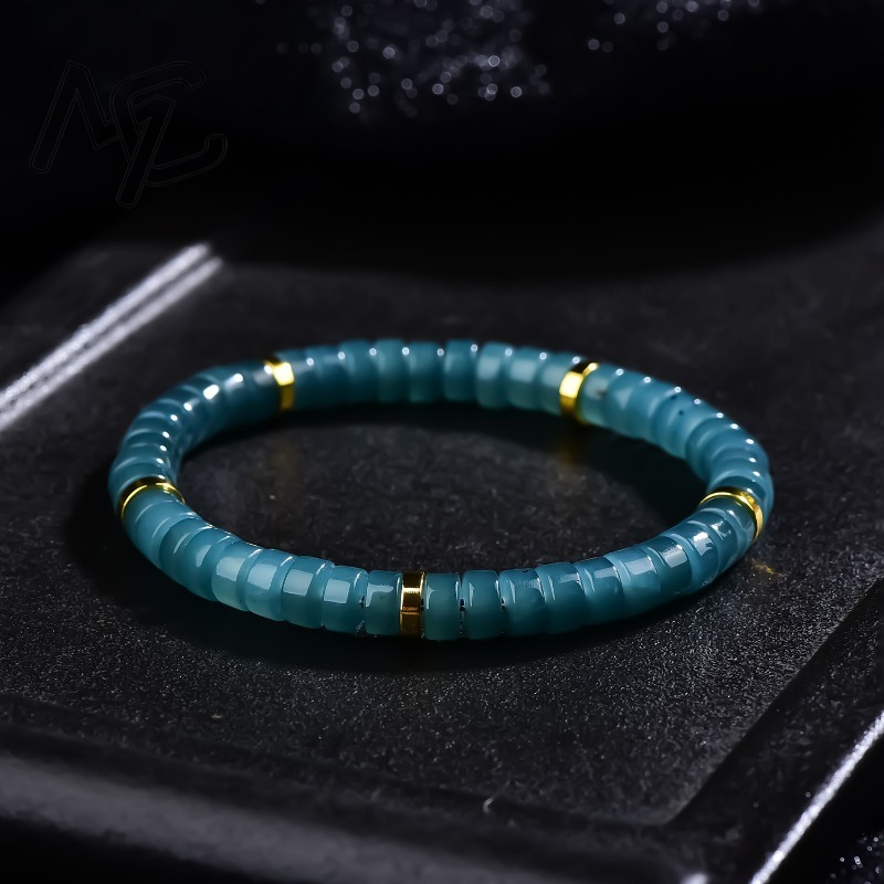 Jewelry & Watches Store - Bracciale con Perle Abaco in Giadeite