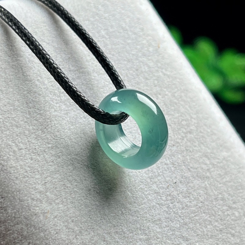 Jewelry & Watches Store - Anello con Ciondolo Smeraldo Naturale Blu