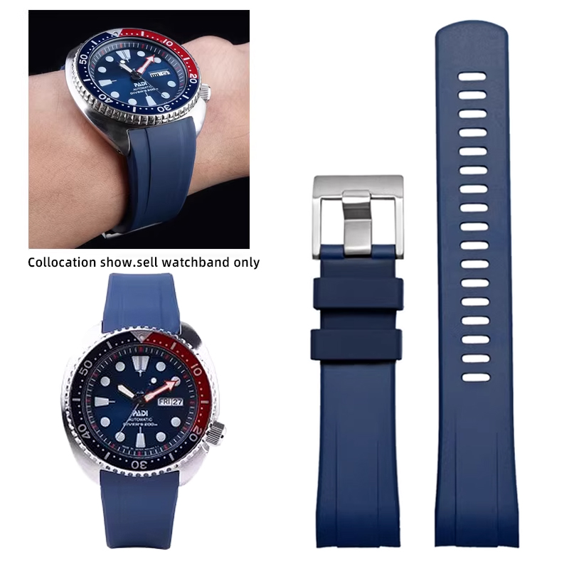 Seiko Watch Prospex - FKM cinturino per Seiko PROSPEX PADI