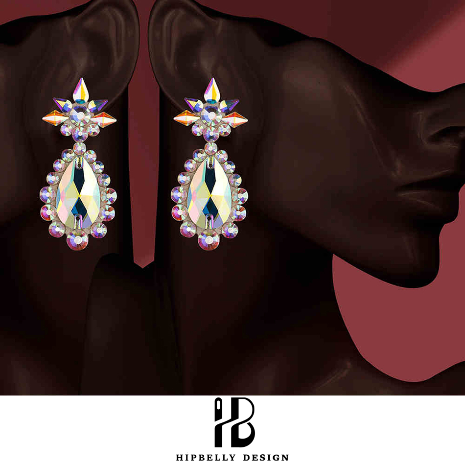 Diamond Stud Earrings - Accessori per spettacoli di danza del