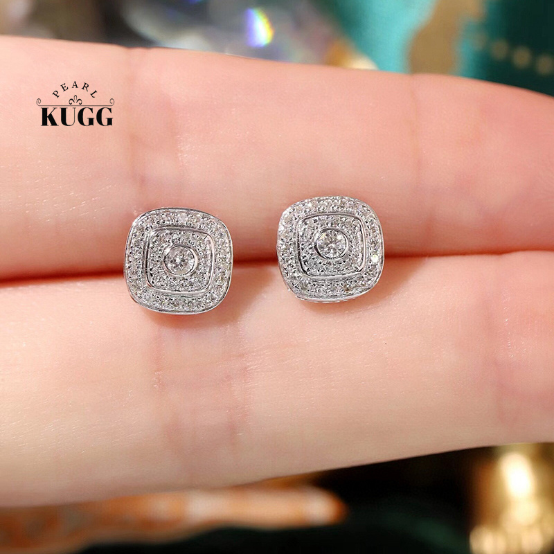 KUGG 100% orecchini in oro bia - Diamond Stud Earrings recensione e prezzo