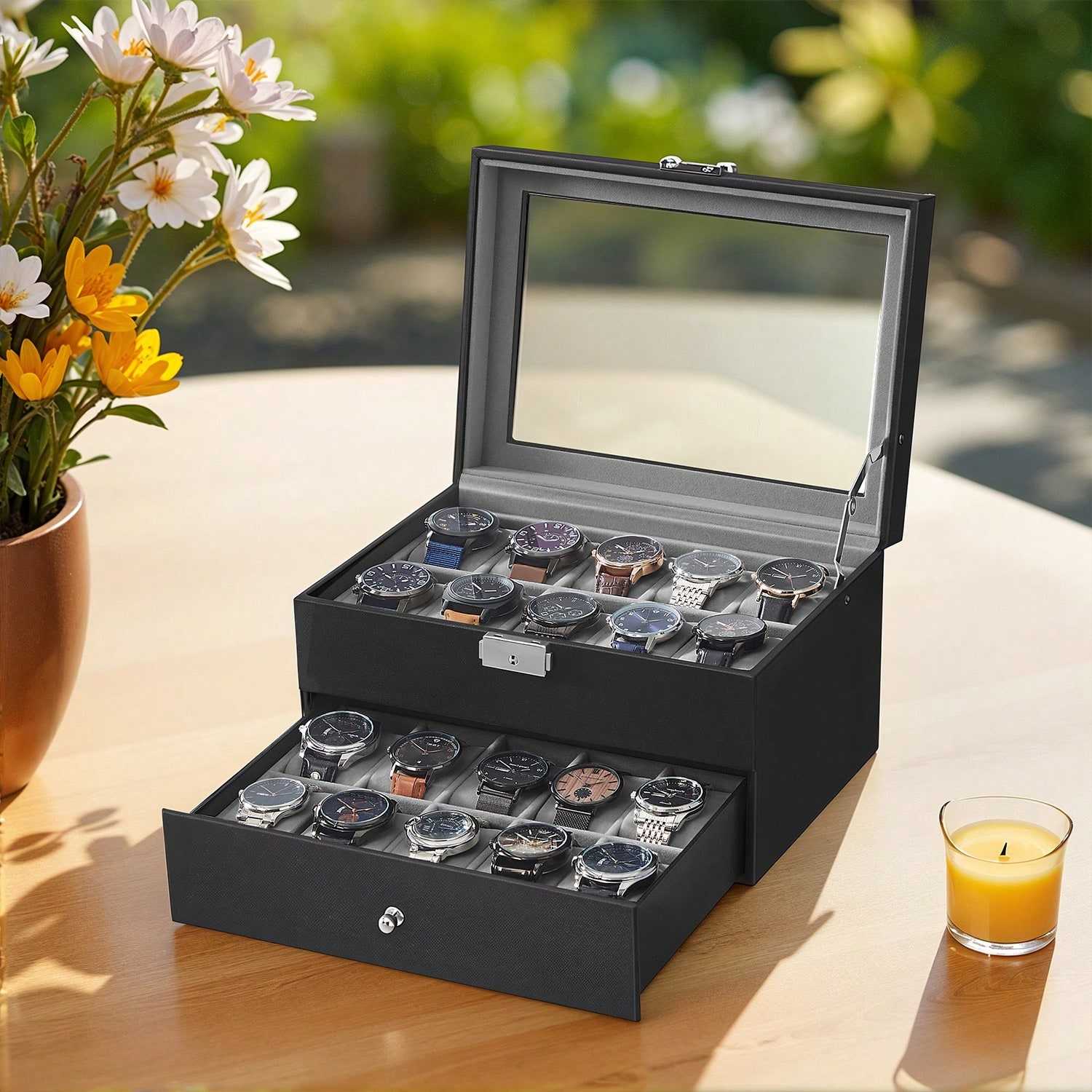 Scatola Porta Orologi a 20 Sco - Jewelry Watches Box recensione e prezzo