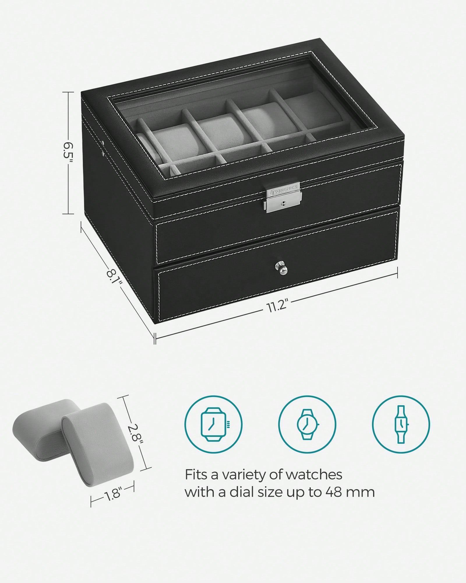 Scatola Porta Orologi a 20 Sco - Jewelry Watches Box recensione e prezzo