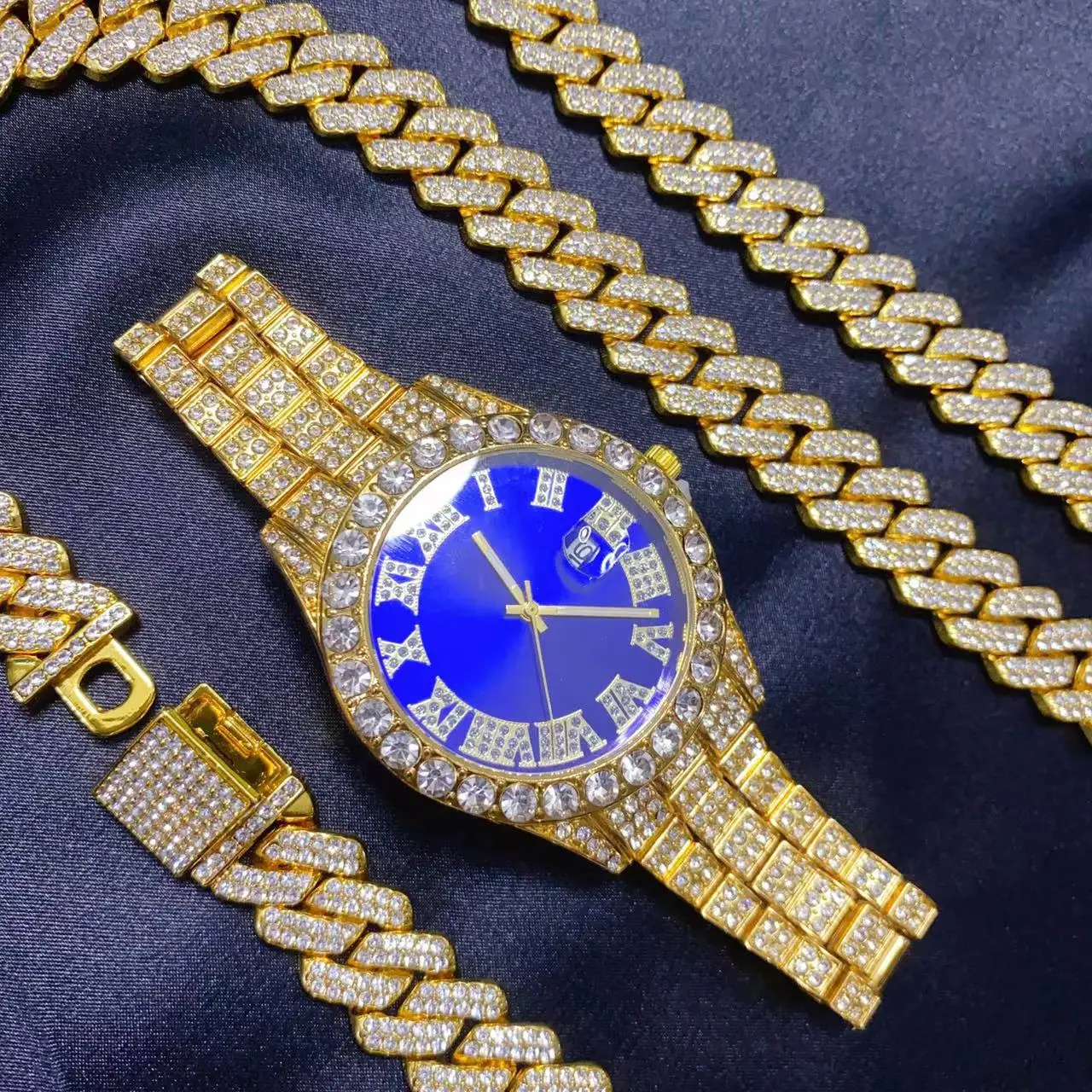 Set Gioielli 3 Pezzi Hip Hop:  - Icebox Jewelry Watches recensione e prezzo