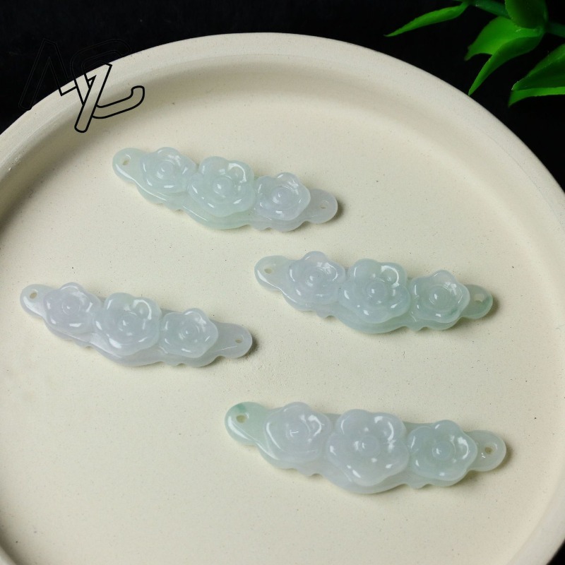 1 Pezzo Fiore in Giada Natural - Jewelry & Watches Store recensione e prezzo