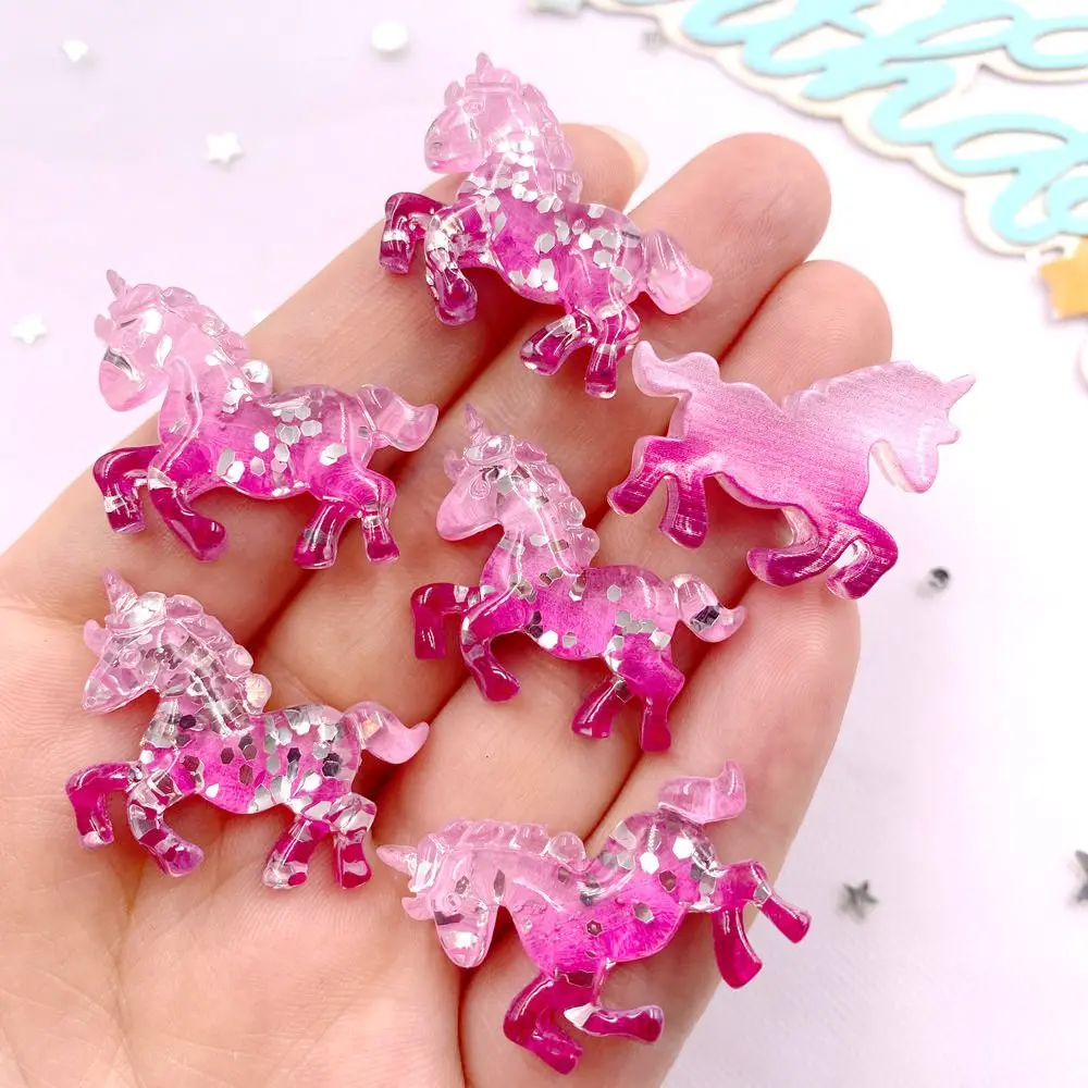 6PCS Resina Colorata Glitter 3 - Paradise Jewelry & Watches Llc recensione e prezzo