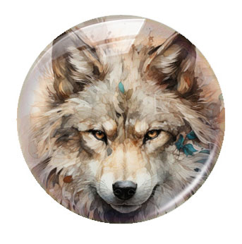 Cabochon in vetro con foto di  - Wolf Jewelry & Watches Tampa recensione e prezzo