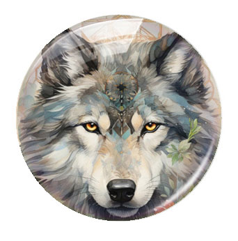 Cabochon in vetro con foto di  - Wolf Jewelry & Watches Tampa recensione e prezzo