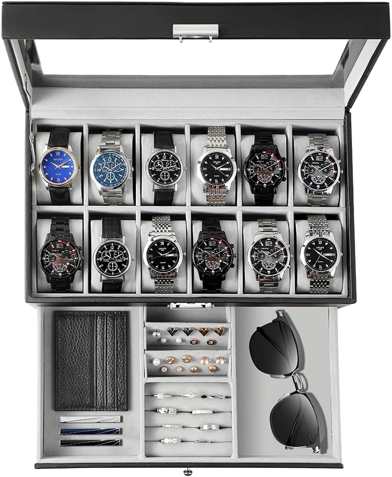 Scatola Porta Orologi da Uomo, - Jewelry Watches Box recensione e prezzo