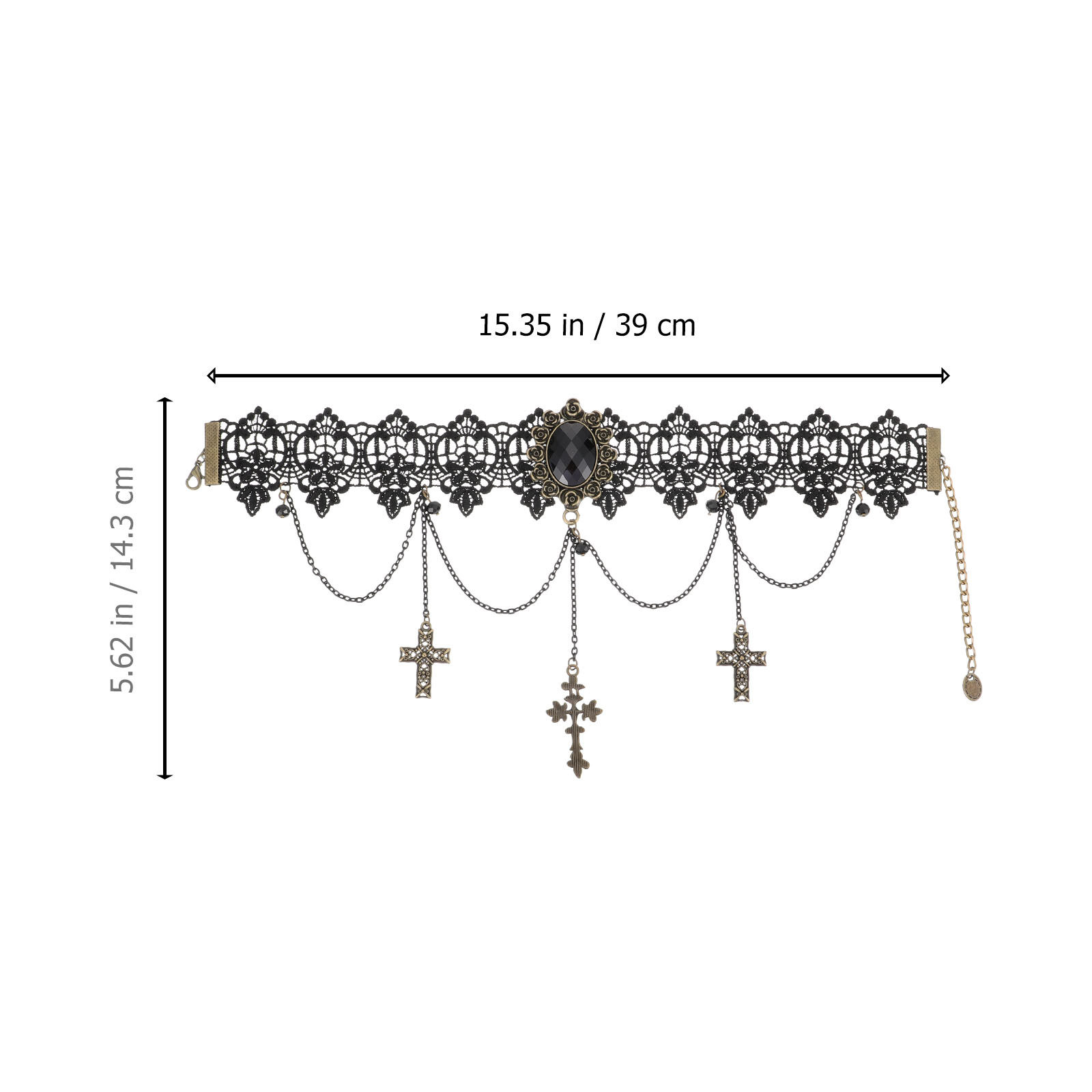Collana Girocollo in Pizzo Ret - Crystal Choker Necklace recensione e prezzo