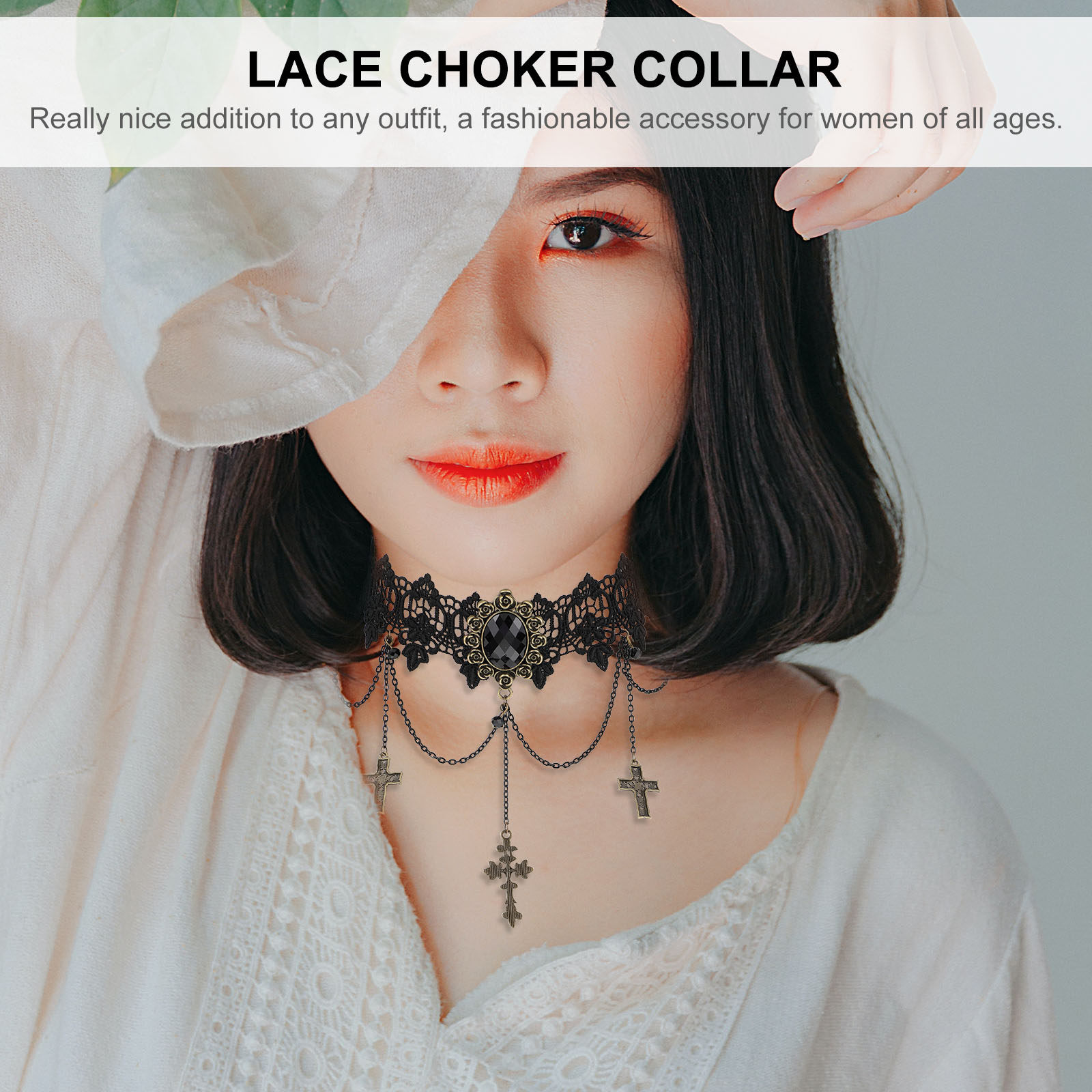 Collana Girocollo in Pizzo Ret - Crystal Choker Necklace recensione e prezzo