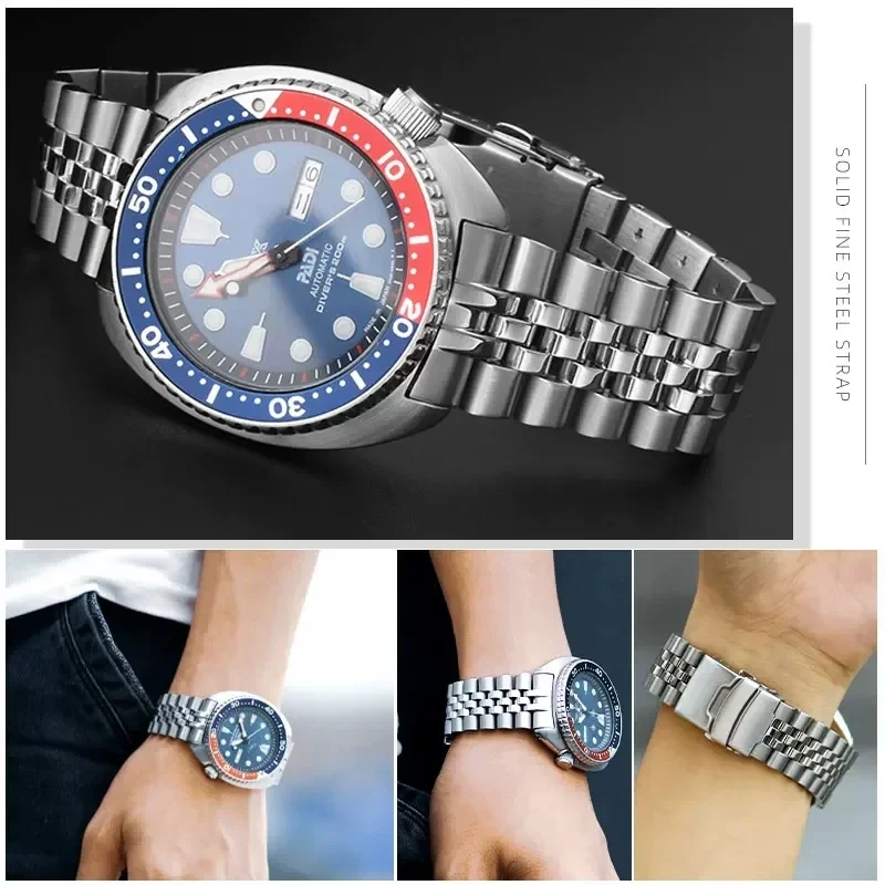 Solido cinturino in acciaio in - Seiko Watch Prospex recensione e prezzo