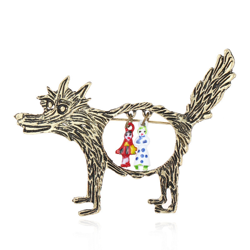Vintage Wolf And Babies spilla - Wolf Jewelry & Watches Tampa recensione e prezzo